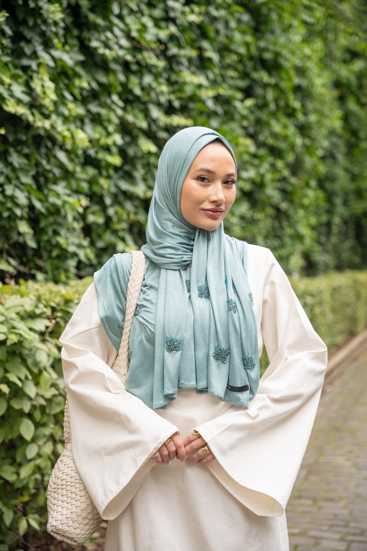 Coton Jersey - Blue green