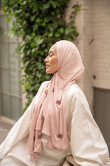 Coton Jersey - Rose poudrée
