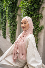 Coton Jersey - Rose poudrée