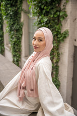 Coton Jersey - Rose poudrée
