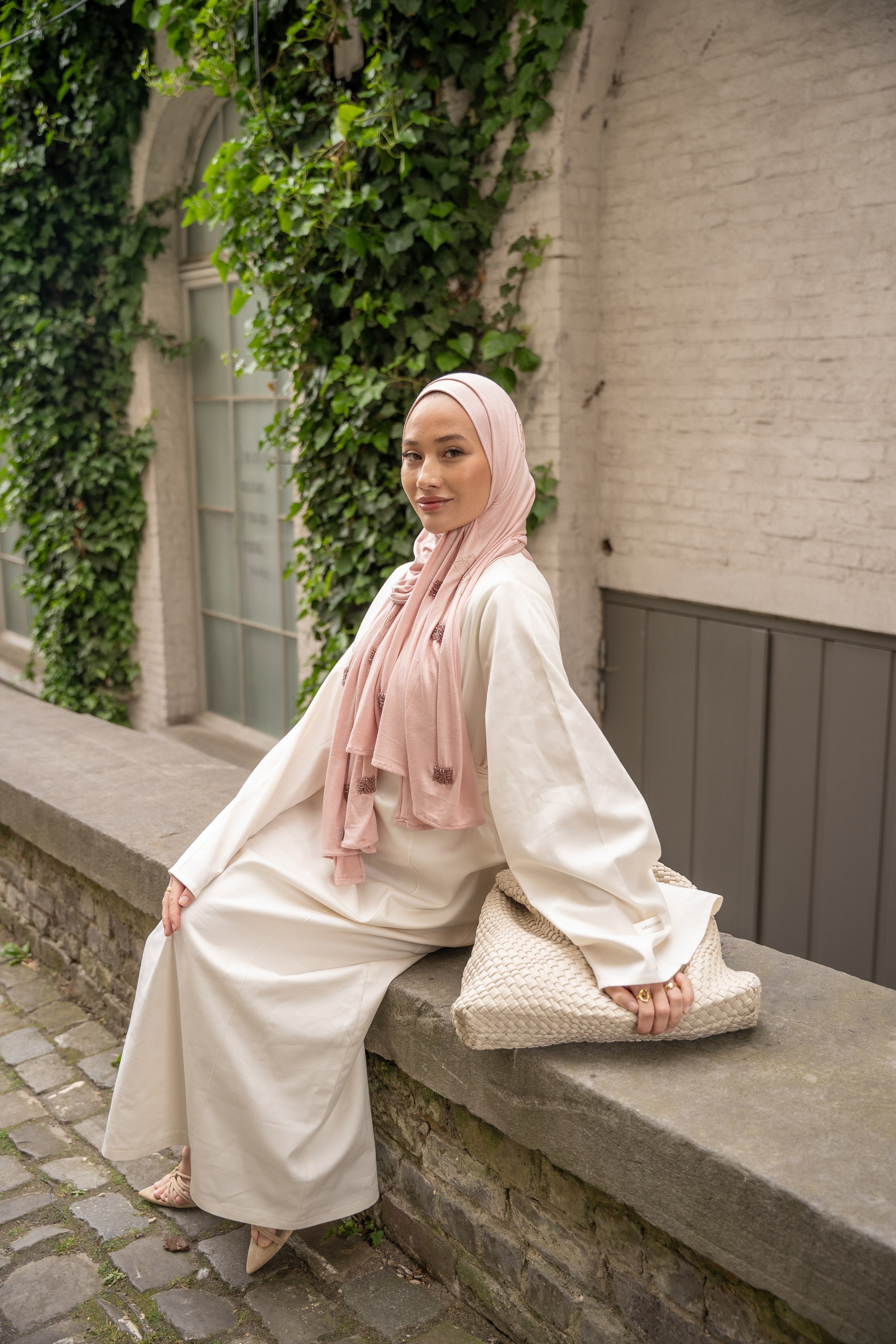 Coton Jersey - Rose poudrée
