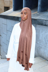 Coton Jersey - Terracota Brown
