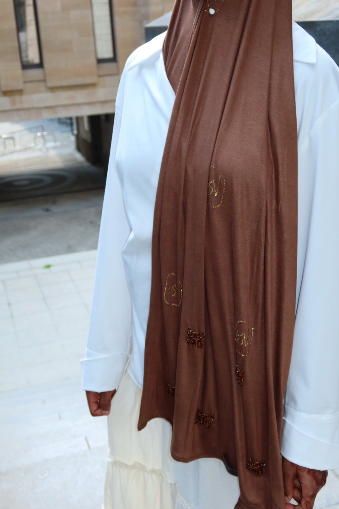 Coton Jersey - Terracota Brown